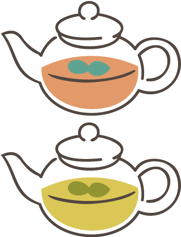 ティーポットのイラスト素材 ゆるそざい